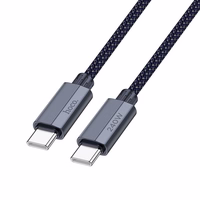 Kabelis USB C į USB C Hoco QC3.0 PD 5A 240W 1,8 m U134 pilkas
