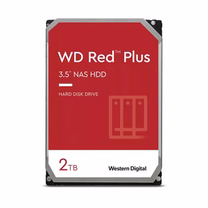 Western Digital Red Plus vidinis kietasis diskas 2 TB 5400 RPM 64 MB 3.5" SATA