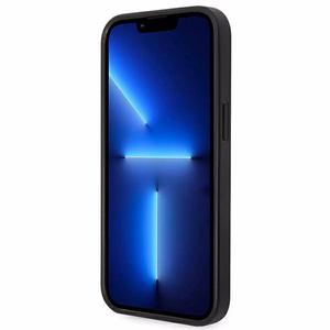 Karl Lagerfeld Saffiano Karl's Head Patch dėklas telefonui iPhone 14 Plus - juodas