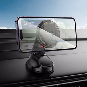 Automobilinis telefono laikiklis Borofone BH136 MagSafe (dashboard) juodas
