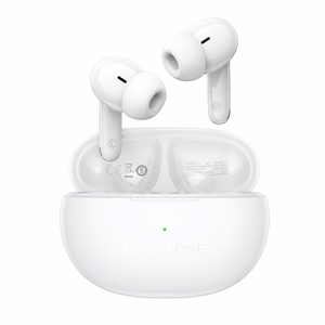 Baltos TWS Bluetooth ausinės Borofone FQ16 Star, ANC+ENC, Smart AI