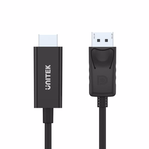 UNITEK Y-5118CA vaizdo kabelio adapteris 1,8 m HDMI Type A (Standard) DisplayPort Juodas