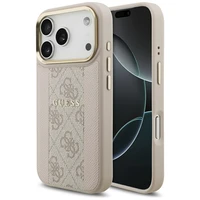 Guess 4G Stripe Magnetinis dėklas telefonui iPhone 17 Pro - rožinis