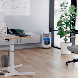 Leitz IQ OptiMax Small Office 350 – P-5 mikrofragmentinis dokumentų naikiklis, 22 l, baltas (83590000)
