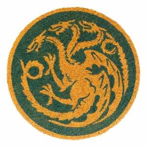 Game of Thrones House of the Dragon apvalus durų kilimėlis, 50 cm skersmens