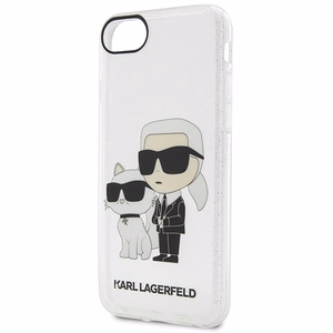 Karl Lagerfeld KLHCI8HNKCTGT iPhone 7/8/ SE 2020 / SE 2022 прозрачный hardcase Gliter Karl&Choupette