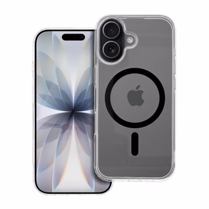 Drop Glue spalvingas magnetinis dėklas telefonui, suderinamas su MagSafe, skirtas IPHONE 17, juodas