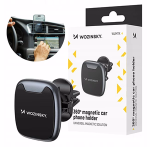 Wozinsky WUMTK magnetinis telefono laikiklis automobilio oro angai - juodas