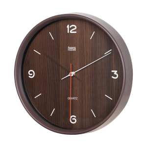 Wall clock, 30 cm, dark brown