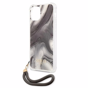 Guess GUHCP12SKSMAGR iPhone 12 mini 5.4 pilkas kietas dėklas Marble kolekcija