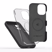 Tech-Protect Silicone magnetinis dėklas telefonui iPhone 17 - juodas