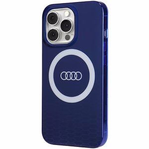 Audi IML Didelis Logotipas Magnetinis dėklas telefonui iPhone 13 Pro / 13 - mėlynas