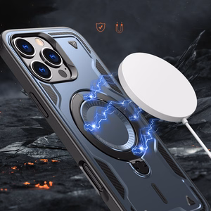 Hybrid Armor Trendy dėklas telefonui su MagSafe iPhone 16 Pro Max - mėlynas