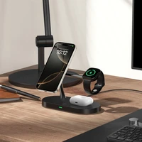 Tech-Protect A12 3in1 MagSafe indukcinis įkroviklis išmaniajam telefonui / ausinėms / išmaniajam laikrodžiui - juodas