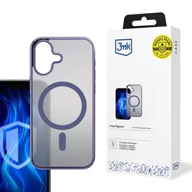 3mk Frosty Magnetinis violetinis dėklas telefonui Apple iPhone 16 - violetinis