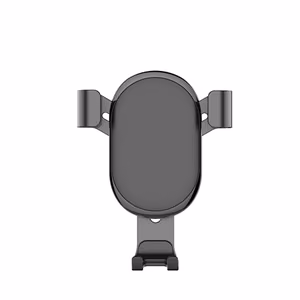 ColorWay – adjustable metal gravity smartphone stand with soft-coated clamp, black