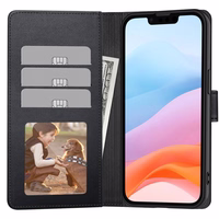 Dėklas Fancy Wallet Samsung A566 A56 5G juodas