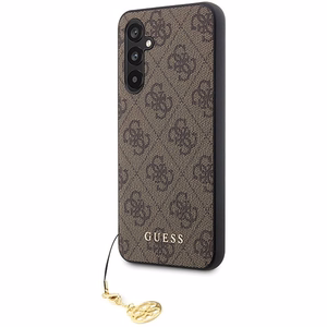 Guess GUHCS23FEGF4GBR S23 FE S711 rudas/rudas kietas dėklas 4G žavesio kolekcija