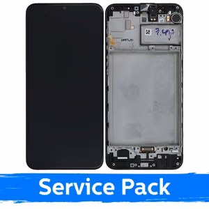 LCD Display Compatible With Samsung M215 M21 / M30s M307 Black With Frame (Service Pack)
