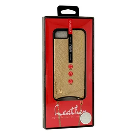 Dėklas IPHONE XS MAX – Paprastas odinis dėklas – auksinis