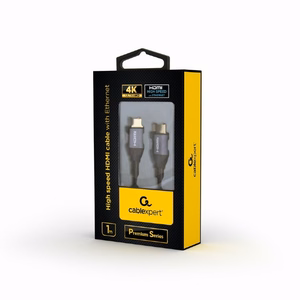Gembird CCBP-HDMI-1M HDMI laidas HDMI Type A (Standard) pilkas