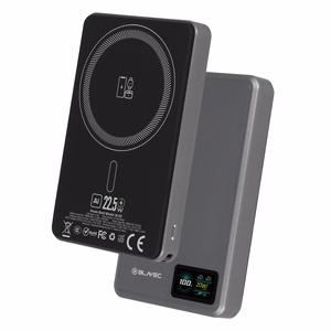 Blavec Išorinė baterija 10000mAh BJ-03 Plona 13,5mm - Type C - 22,5W magnetinė Magsafe 3 in 1 (PBBJ03-MC10G) pilka