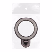 Telefonų stovas CIRCLE GLITTER - klijuojamas - juodas