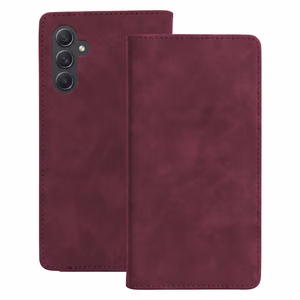 Smart Suede dėklas Samsung Galaxy A14 4G bordo