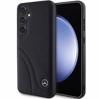 Mercedes odinis Curved Stitches dėklas telefonui Samsung Galaxy S24 - juodas