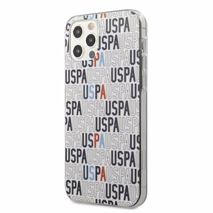 US Polo USHCP12MPCUSPA6 Logo Mania Collection dėklas, skirtas iPhone 12 / 12 Pro 6.1", baltas