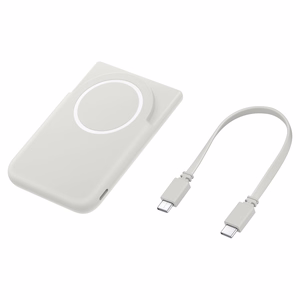 Samsung EB-U2500XJEGWW 25W Qi2 5000mAh išorinė baterija su USB-C laidu, suderinama su MagSafe, pilka