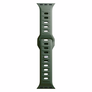 42/44/45/46/49 mm Dark Green (big) - 3mk Silicone Watch Strap for Apple