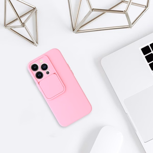 Dėklas telefonui Camshield Soft Iphone 13 Pro šviesiai rožinis