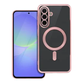 ELECTRO MAG COVER dėklas telefonui suderinamas su Magnetiniu MagSafe SAMSUNG A36 rožinis auksas