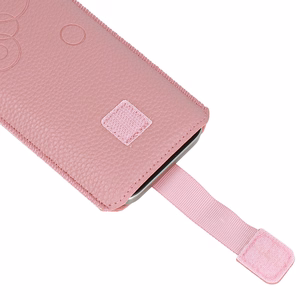 Dėklas telefonui WONDER Deko Pouch Case (Dydis XL) iPhone 15/15 Pro/iPhone 16/16 Pro/Samsung S24/S24 Plus/S25/S25 Plus/A53/A55 5G rožinis