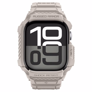 SPIGEN RUGGED ARMOR dėklas ”PRO” V2 APPLE WATCH 10 / 11 (42 MM) DUNE BEIGE