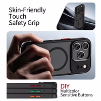 Tech-Protect MagMat XT 4-rinkinys Magnetinis dėklas telefonui iPhone 17 Pro - Matinis juodas