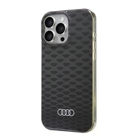 Audi IML Siuvinėjimo raštas Magnetinis iPhone 16 Pro Max 6.9" juodas/juodas kietas dėklas AU-IMLMIP16PM-Q5/D3-BK