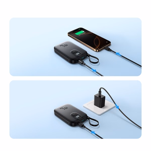 External battery Power Bank Joyroom JR-PBF17 22.5W with USB-C cable 10000mAh black