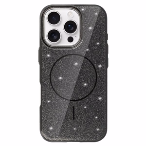 Magsafe Slim Shiny dėklas telefonui iPhone 13 Pro juodas