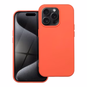 Silikoninis dėklas IPHONE 15 Pro - persikinis