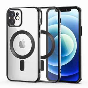 Tech-Protect MagShine Line MagSafe dėklas iPhone 12 - juodas