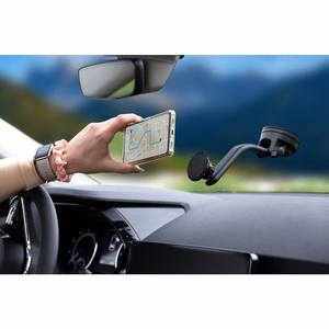 FORCELL F-GRIP MagFlex magnetinis automobilio laikiklis priekinio stiklo / prietaisų skydelio / oro angai juodas