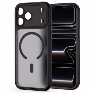 Tech-Protect MagCam MagSafe dėklas, skirtas iPhone 18 Pro Max / 17 Pro Max, matinis juodas ir raudonas