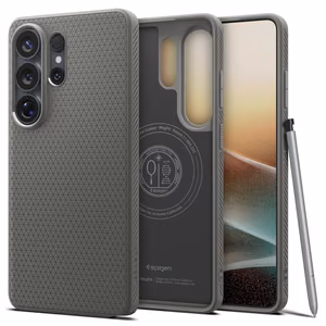 SPIGEN case Liquid Air Mag compatible with MagSafe for Samsung S26 Ultra marble grey