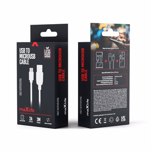 Maxlife кабель USB - microUSB 3,0 м 2A белый