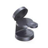 "Tech-Protect QI2.2-25W-A48 3in1" magnetinis belaidis įkroviklis - tamsiai mėlynas