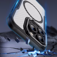 Defender Carbon Mag dėklas for iPhone 16 Pro 6,3" juodas