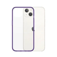PanzerGlass ClearCase antibakterinis dėklas telefonui su Military Grade sertifikatu iPhone 13 / 14 / 15 - permatomas violetinis