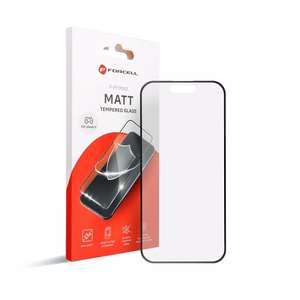 Forcell Matt apsauginis stiklas - Iphone 13 Pro Max / 14 Plus juodas
